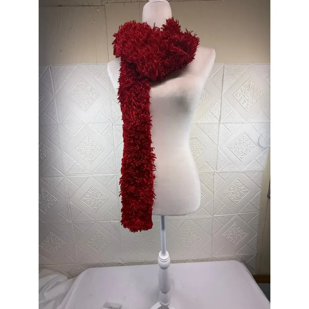 SKU3026 Super Soft Red Fashion Scarf 4